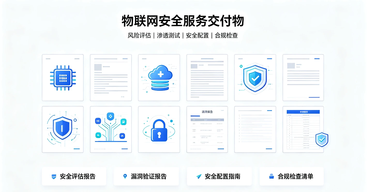 物联网安全服务交付物:安全评估报告、漏洞验证报告、安全配置指南与合规检查清单